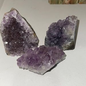 3 Piece Amethyst Crystal Bundle